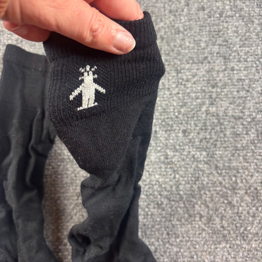 SMARTWOOL Black Mid Calf Thin Wool Socks Size: Large - Picture 2 of 5
